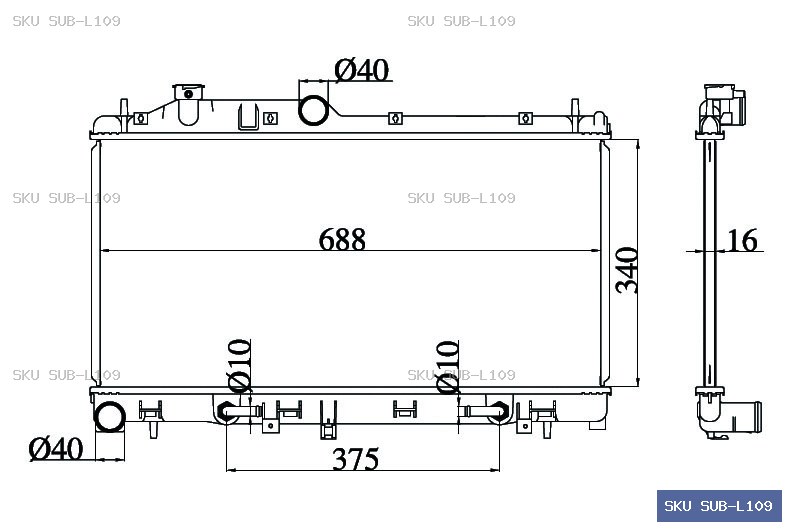 Subaru Legacy BL-BP 2003-2006 Radiator SUB-L109